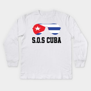 Patria Y Vida! Viva Cuba Libre! Kids Long Sleeve T-Shirt